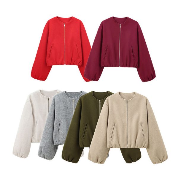 European And American Fashion Soft Bomber Jacket Coat - Image 4