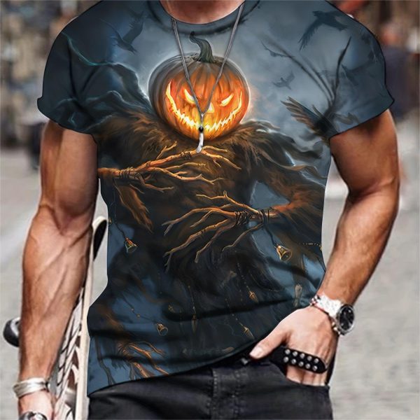 3D Printed T-shirt Men's Summer Casual Breathable Short Sleeve Top - Image 7