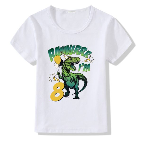 Children's T-shirt Numbers 1-9 Birthday T-shirt - Image 8