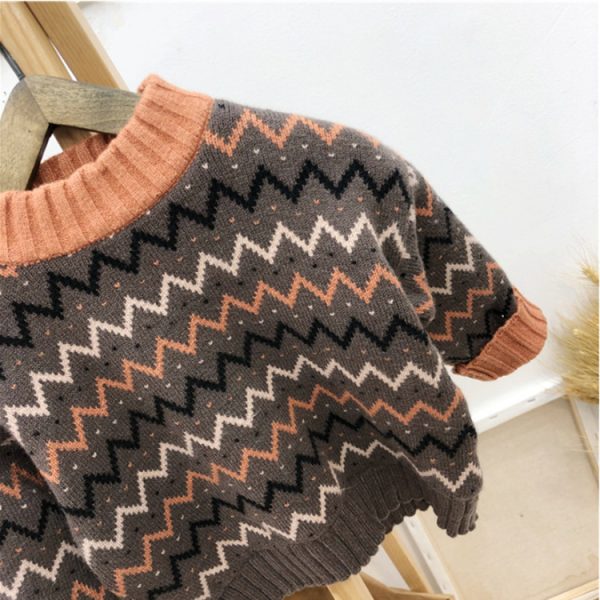 Korean Version Of Childrens Clothing Mens And Womens Baby Sweater - Image 3