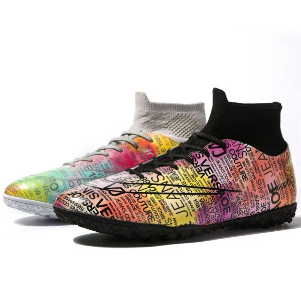 High Top Soccer Shoes Boys And Girls Tf Broken Nails - Image 3