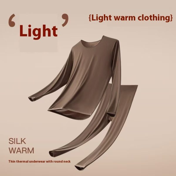 Men's High Elasticity Warm Ultra-thin Autumn Clothing And Pants Set - Image 4
