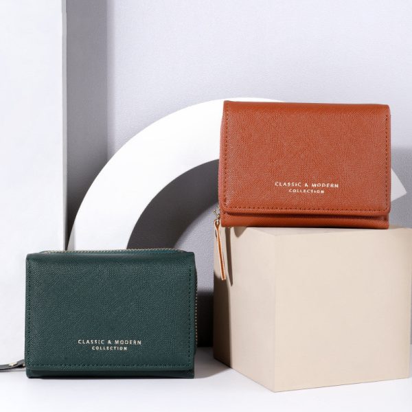 New Three Cute Folding Women's Crossed Coin Purse - Image 2
