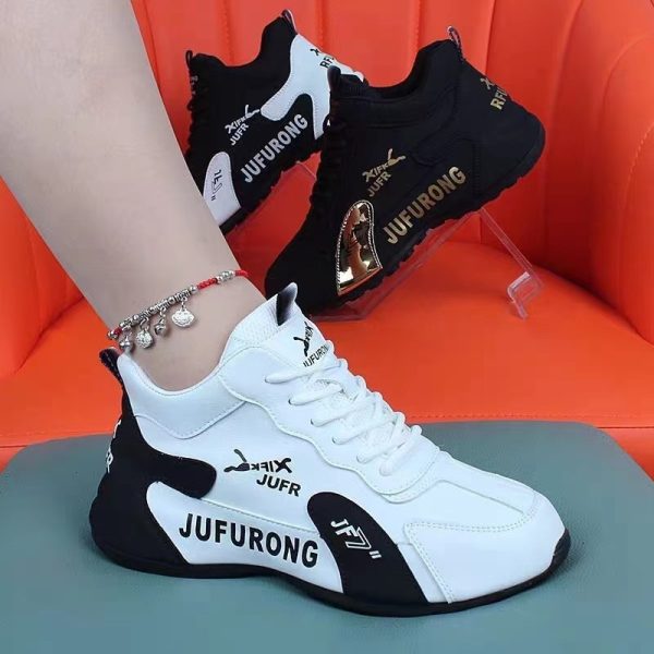 Couple Sports Casual PU White Shoes All-match Wear-resistant - Image 4