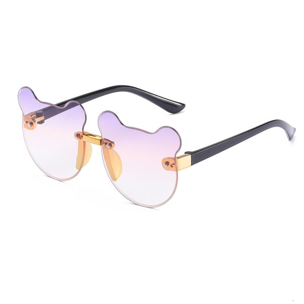 Cat Ear Kids Sunglasses Frameless Shape - Image 7