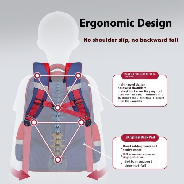 Large Capacity Children's Lightweight Breathable Backpack - Image 2