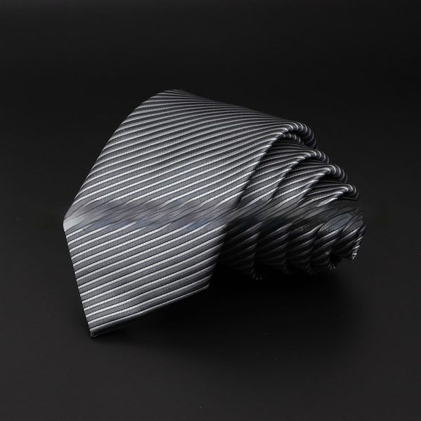 Men's Striped British Gentleman Polyester Fiber Tie - Image 7