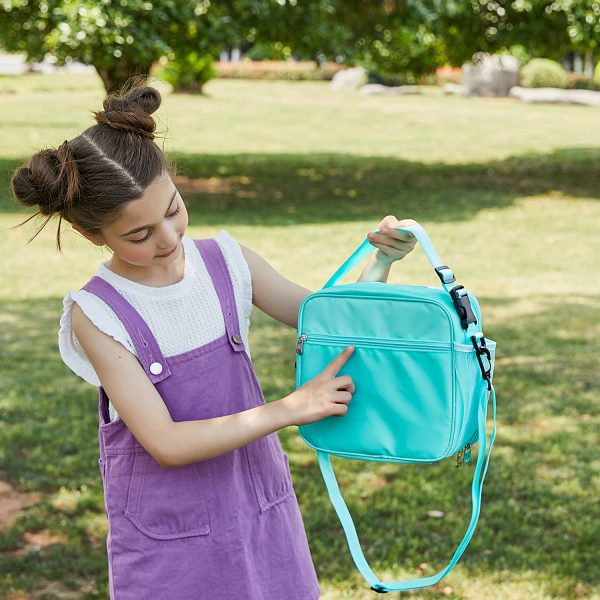 Laser Simple Rainbow Color Insulation Bento Bag - Image 2