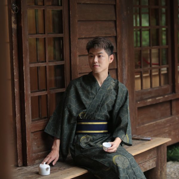 Japanese Kimono Male Traditional Samurai Gentleman - Image 2