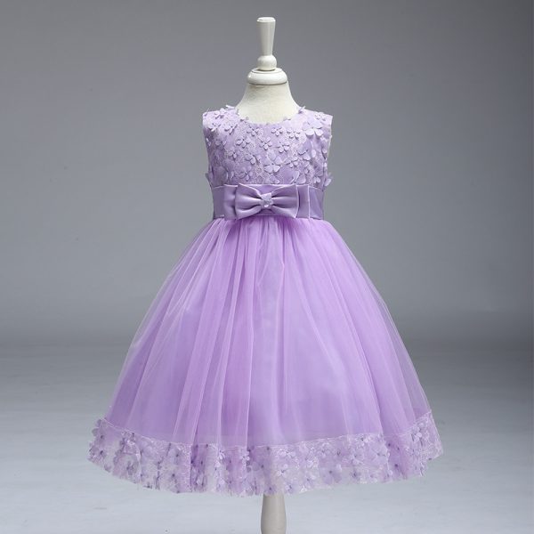 Summer Skirt Kids Girls Princess Tutu Flower Children Wedding Dress Wholesale Show Skirt - Image 6