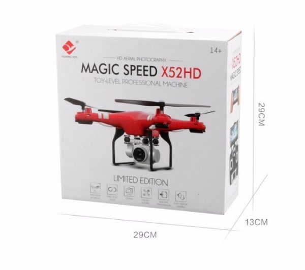 X52 RC drone with Altitude Hold 1080P 5MP HD Camera Quadcopter RC Drone 2MP WiF VS Phantom 3 Standard Syma X8HG - Image 2