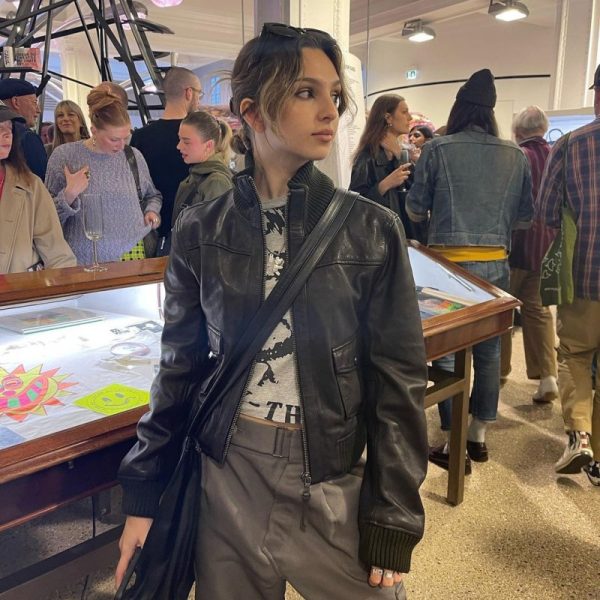 Loose Street Style Stand Up Collar Long Sleeved Jacket - Image 5