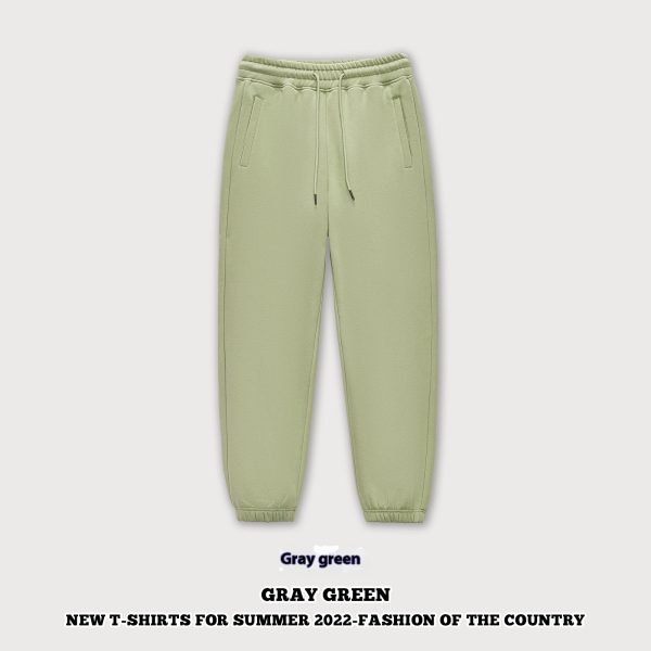 Autumn And Winter 350g Fleece Ankle-tied Sweatpants Men - Image 9