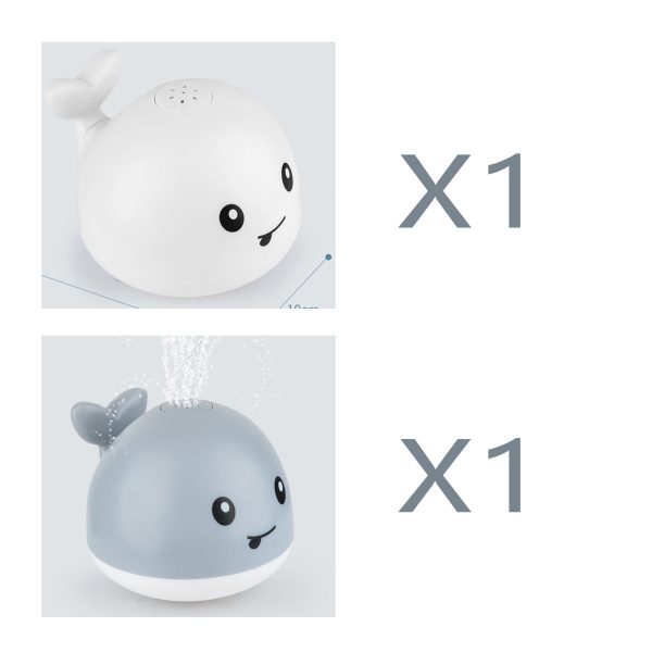 New Baby Bathroom Bath Electric Induction Whale Spray Small Toy - Image 7