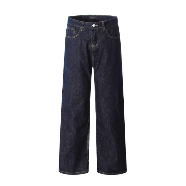Street Trend Pure Color All-matching Mop Trousers - Image 5