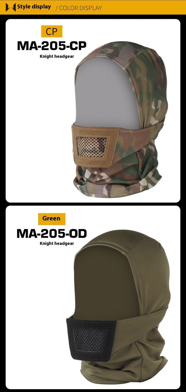 WoSporT Knight Camouflage Headgear - Image 6