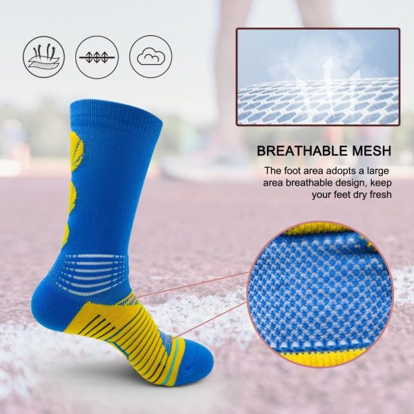 6 Pairs Of Sports Running Calf Socks - Image 5