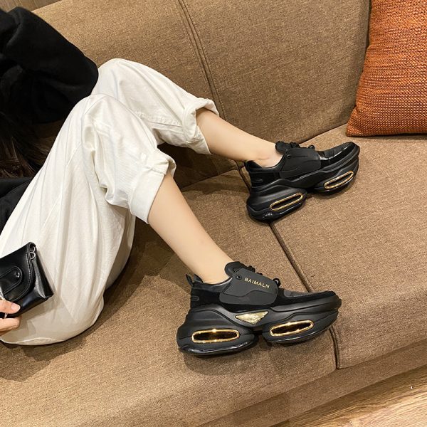 Hollow Stretch Platform Heightened Casual Sneakers - Image 4