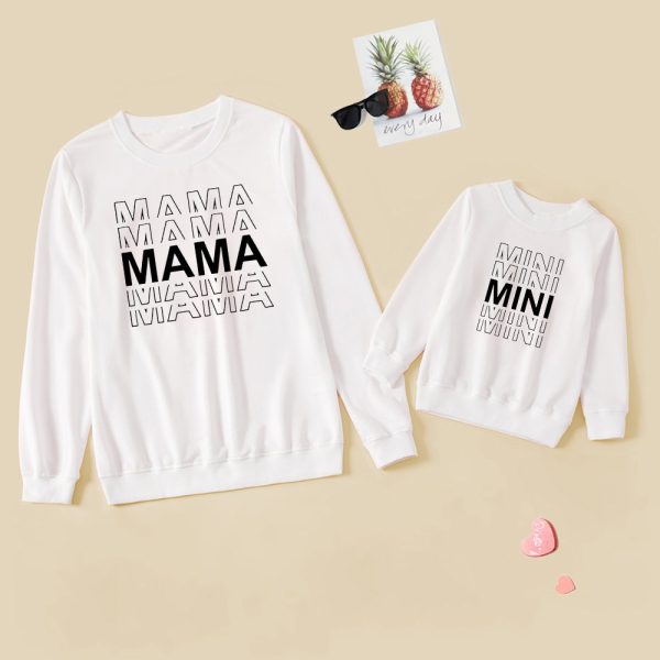 Explosive Letter Printed Sweater Parent-child Sweater - Image 6