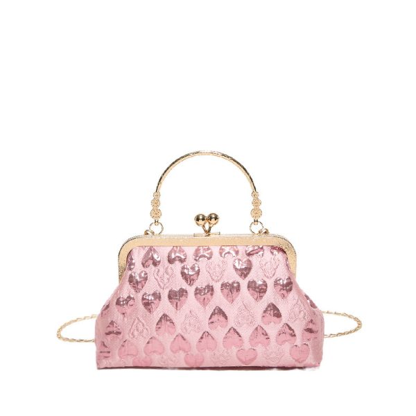 All-match Love Hand-held Crossbody Small Square Bag - Image 5