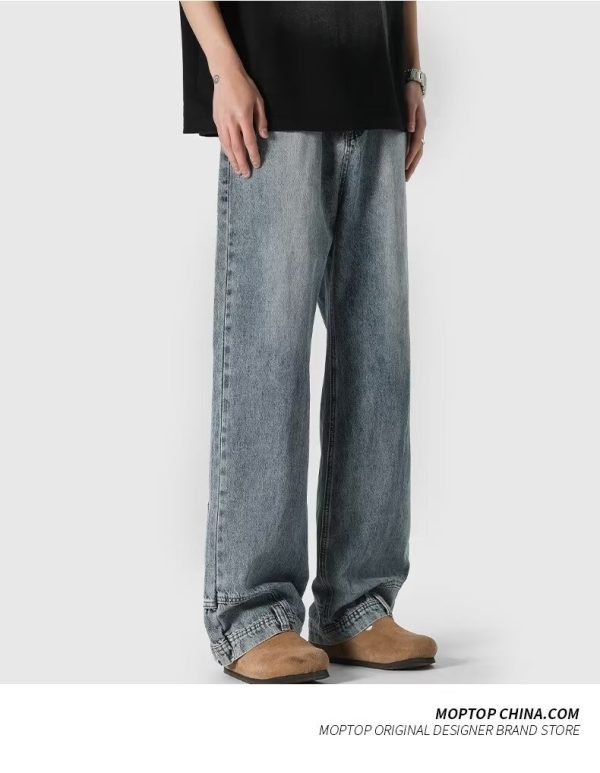 Retro High Street Jeans Couple Niche Trousers - Image 6