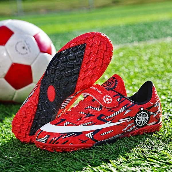 Children's Football Shoes Velcro Spike Sports - Image 3