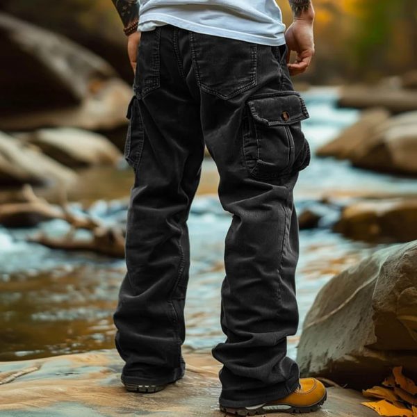 Retro Loose Cargo Pocket Foot Elastic Men's - Image 4