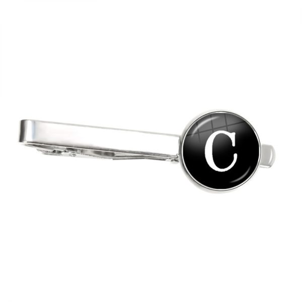 Letter Tie Clip Decoration With French Shirt - Image 8