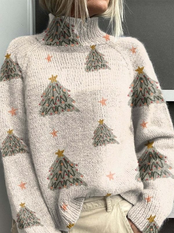 Christmas Abstract Printing Casual Cloak Coat Cardigan Sweater - Image 7