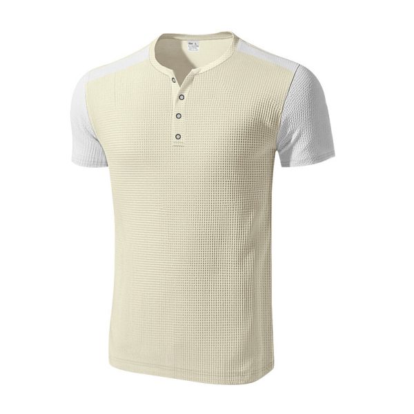 Plus Size Men's Color Block T-shirt - Image 10