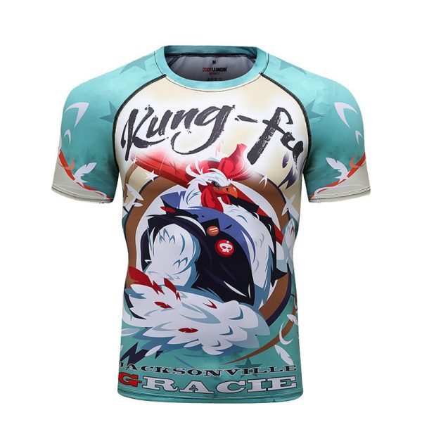 3D Digital Printing Short-sleeved T-shirt Animal Men - Image 3