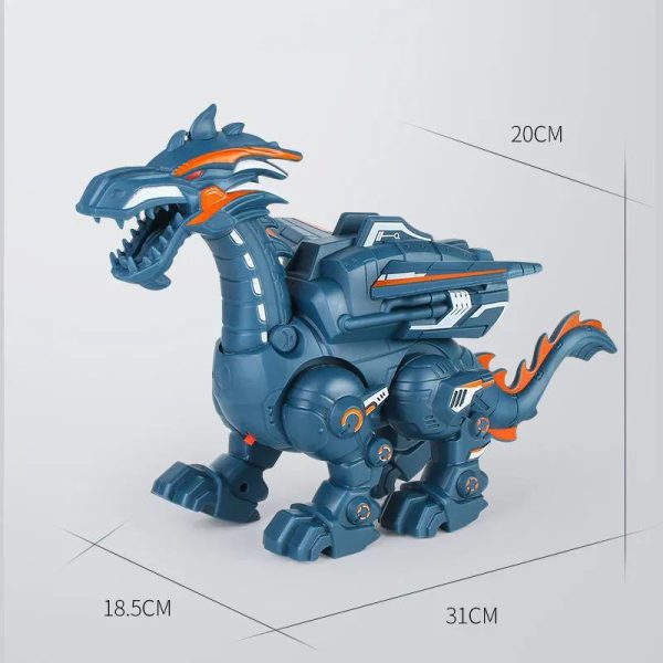 Electric Spray Mechanical Dinosaur Toy Model Multifunctional Sound And Light Toy - Image 5