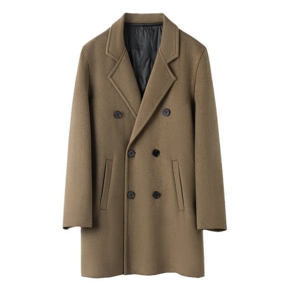 Mid-length Down Double-sided Cashmere Men's Casual Coat - Image 6