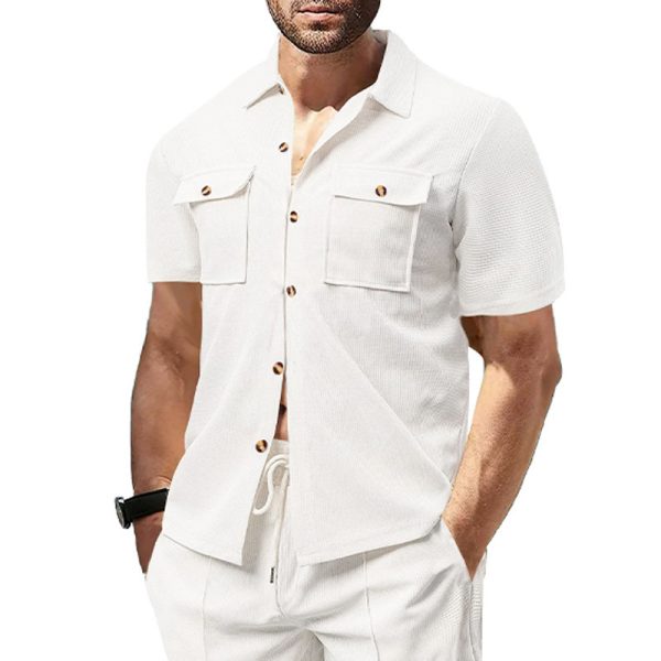 Men's Summer American Leisure Cargo Shirt - Image 4