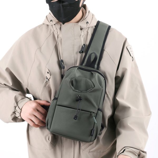 Men's Oxford Cloth Splash-proof Shoulder Crossbody Chest Bag - Image 4
