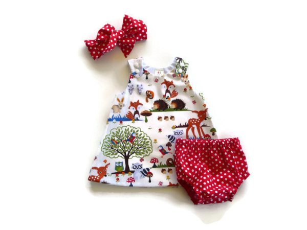 Children's Suit Girl Baby Baby Three-Piece Shorts  Headband  Dress - Image 6
