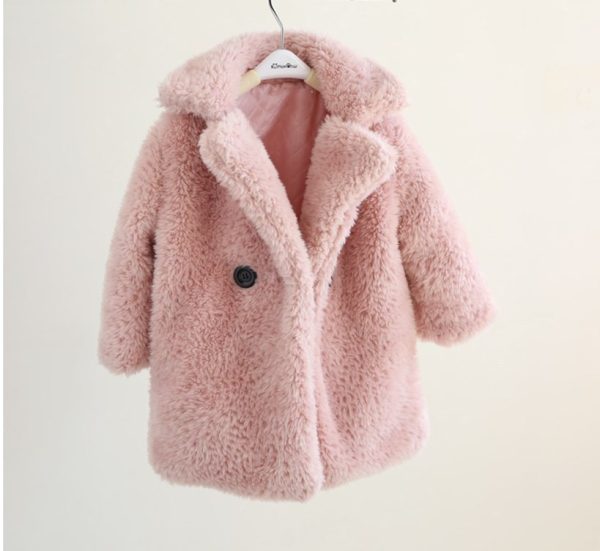 Big Kids Fur Coat In Autumn And Winter Coat - Image 5