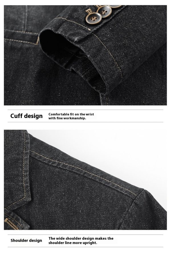 Spring And Autumn Denim Jacket Business Leisure - Image 5