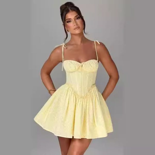 Y2g European And American Ins Summer Sexy Slim Fit Dress Hot Girl Backless - Image 2