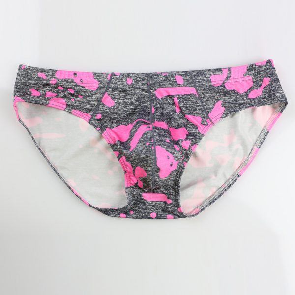 Men's Nylon Printed Camouflage U-shaped Triangular Underwear - Image 5