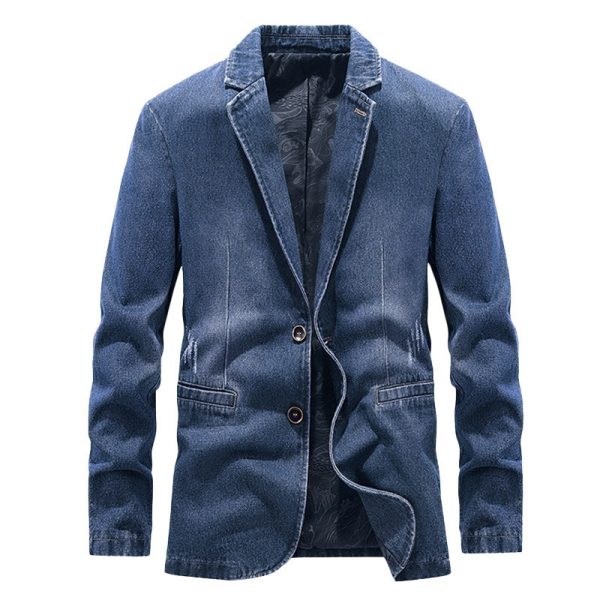 Spring And Autumn Denim Jacket Business Leisure - Image 3