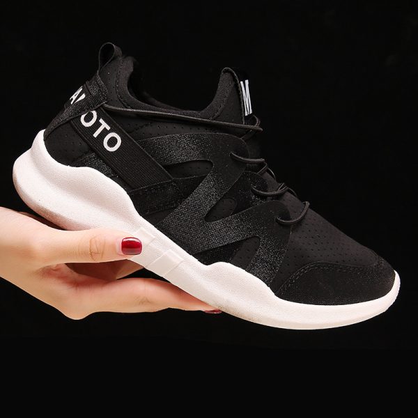 Sports Shoes Women's White Shoes Increased Breathable Casual Running Shoes - Image 4