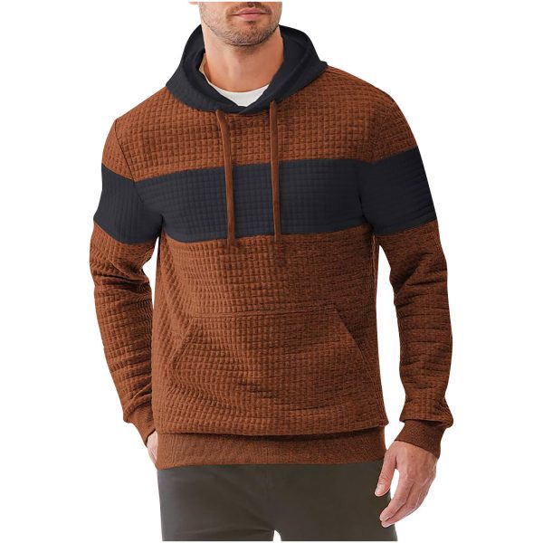 Men's Hooded Long-sleeved Sweater Drawstring - Image 3