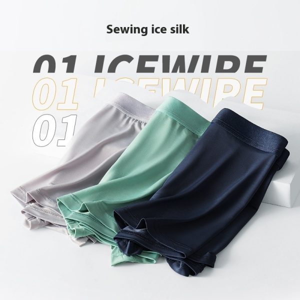 Men's Ice Silk Underwear Summer Plus Size Traceless Ventilation - Image 3