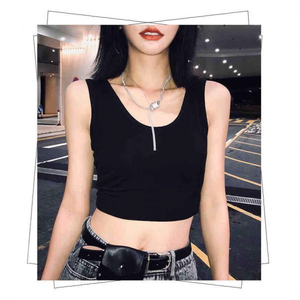 Short Midriff-baring Camisole Women's Summer All-matching - Image 2