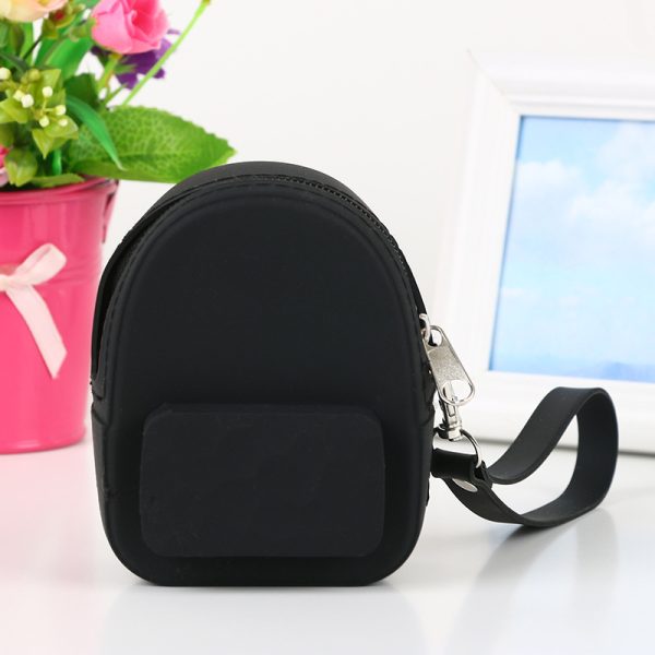 Lovely silicone earphone backpack portable handbag, handbag, handbag, purse, zero purse, children's candy color key bag manufacturer - Image 7