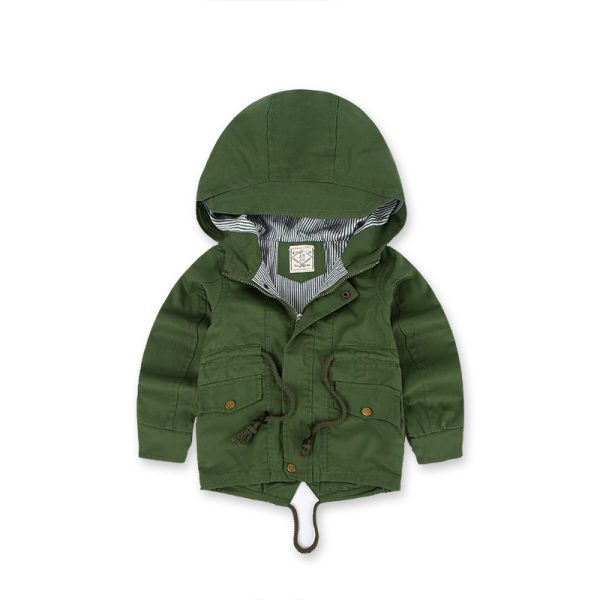LM 6035 Europe And American Wind Boy's Coat And Cashmere Boy's Windcoat For Autumn And Winter Children's Clothes - Image 6