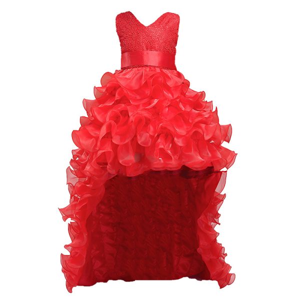 Girls dress wedding flower girl dress skirt child Princess Dress Costume skirt tail 888 piano - Image 2