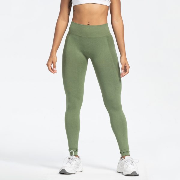 Women's Sports Fitness Pants Seamless Hip Raise High Waist Yoga Pants - Image 3