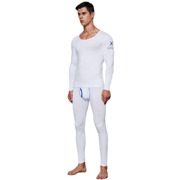 Men's Pure Cotton Thermal Underwear Suit Basic Long Johns - Image 5